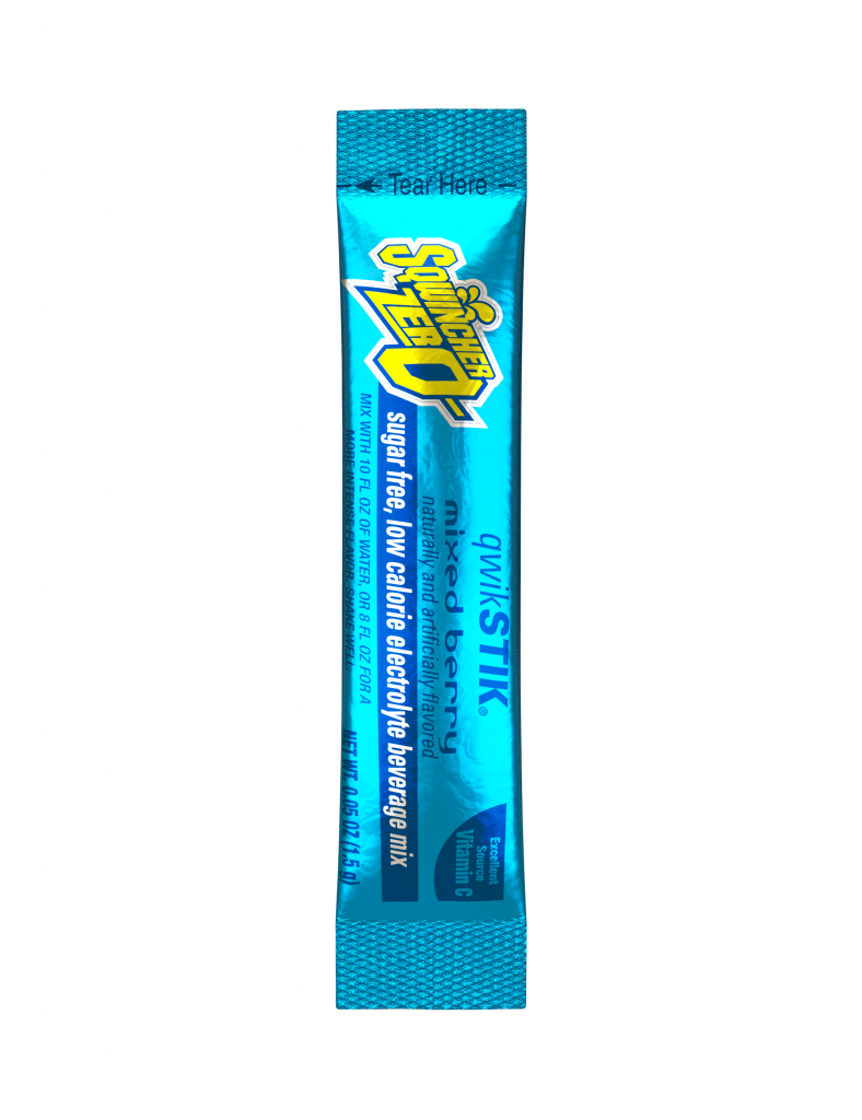 Sqwincher QwikStik® Zero Mixed Berry Flavored Powder Stiks - Cooling and First Aid Products